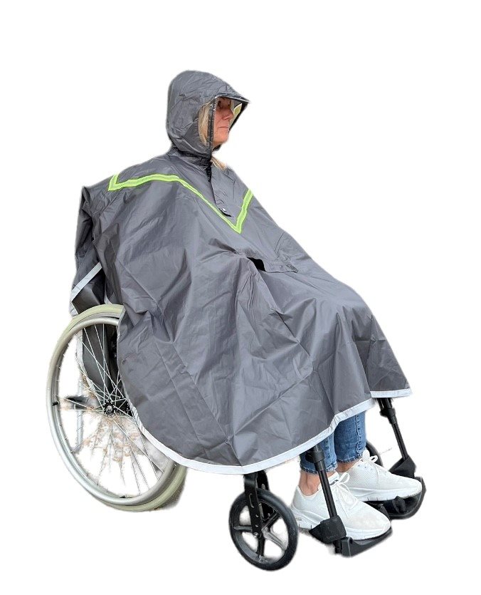 Regnponcho rullstol